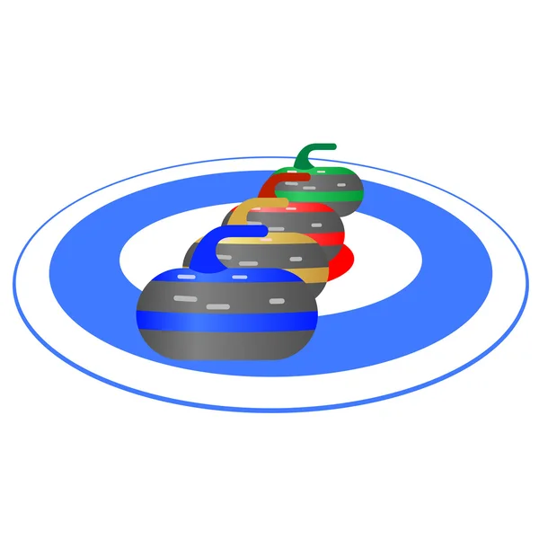 Curling-1 — Stock Vector