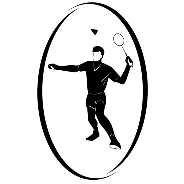 Bádminton — Vector de stock