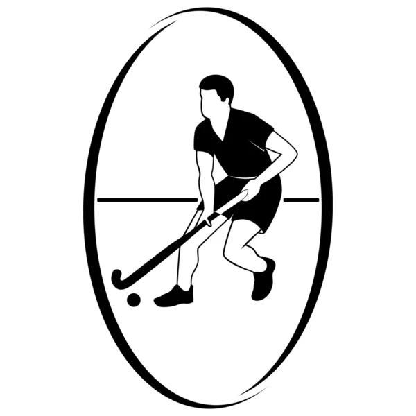 Hockey su prato-1 — Vettoriale Stock