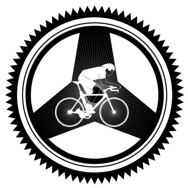 Cycle racing-1 — Stock Vector