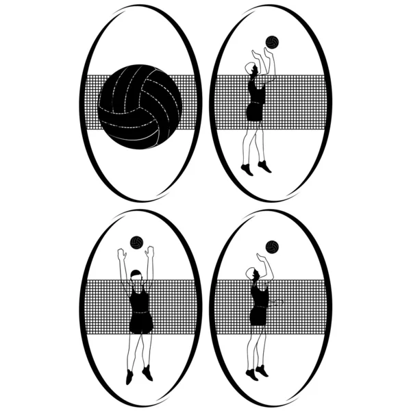 Voleibol-2 — Archivo Imágenes Vectoriales