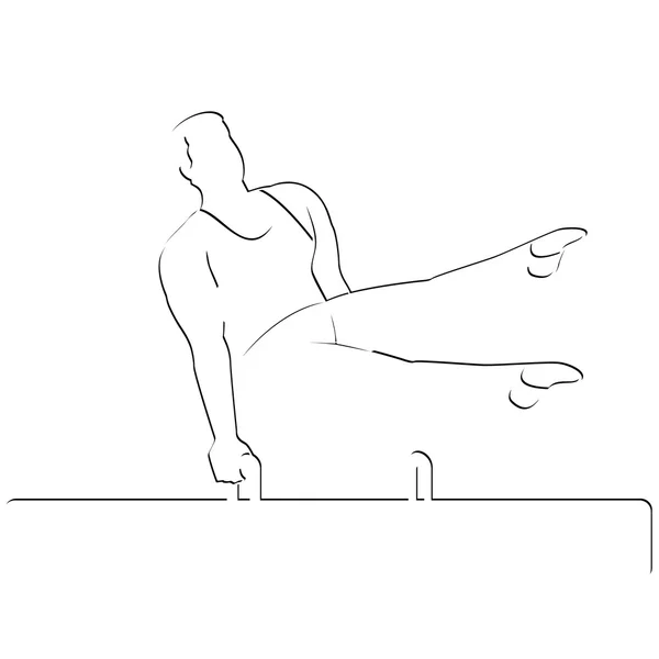 Gymnast. — Stock vektor