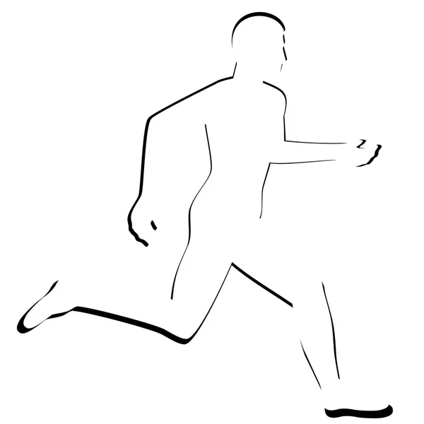 Löpning — Stock vektor