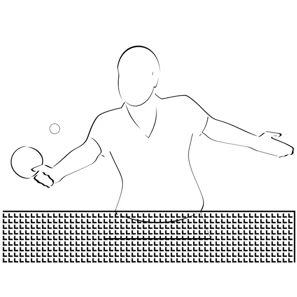 Tenis de mesa — Archivo Imágenes Vectoriales