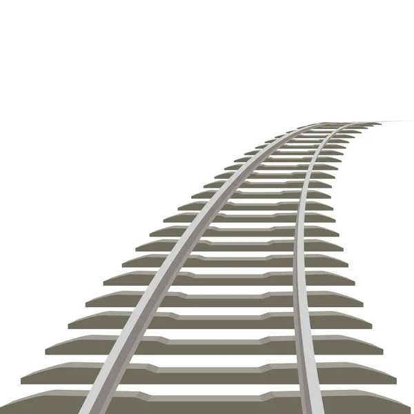 Linea ferroviaria — Vettoriale Stock