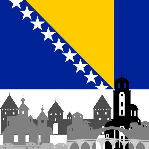 Bosna-Hersek — Stok Vektör