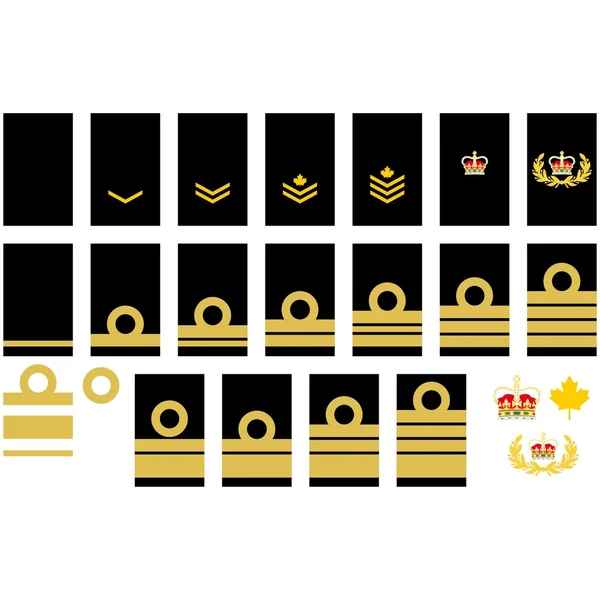 Канадський флот знаки відмінності — стоковий вектор