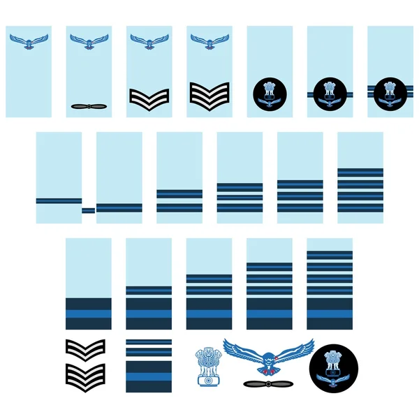 Indiase luchtmacht insignia — Stockvector