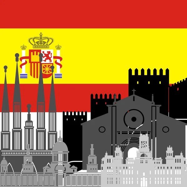 Spanien — Stockvektor