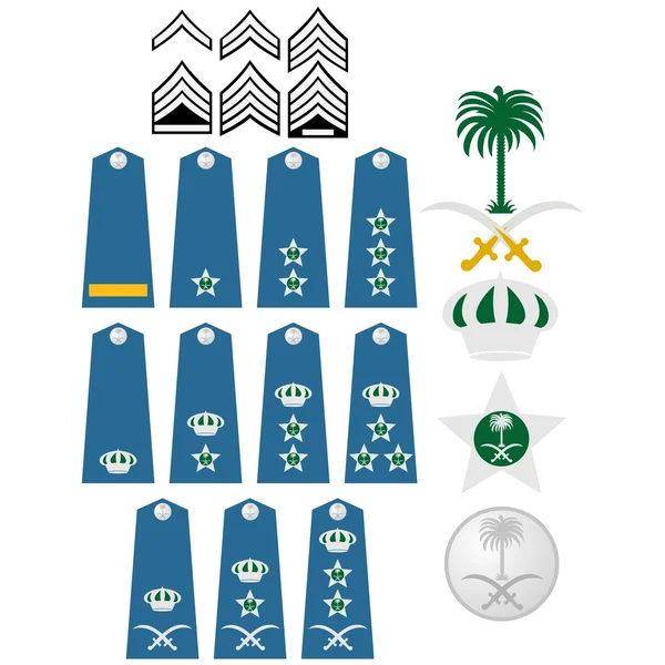 Luftwaffenabzeichen saudi-arabien — Stockvektor