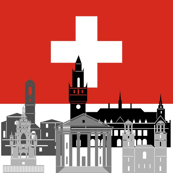 Suiza — Vector de stock