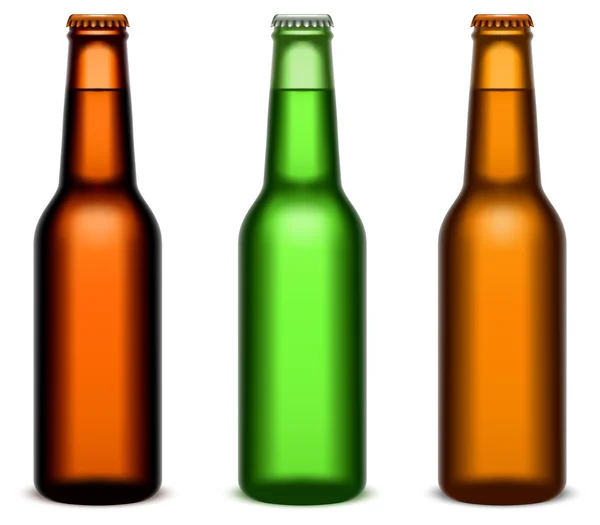 Butelki po piwie. — Wektor stockowy