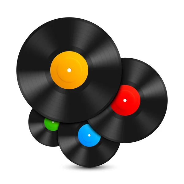 Registros de vinilo. — Vector de stock