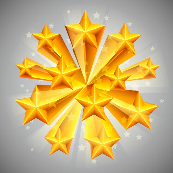 Golden stars. — Stock Vector