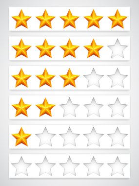 derecelendirme düğmeleri.