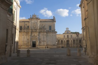 Piazza duomo, lecce, İtalya