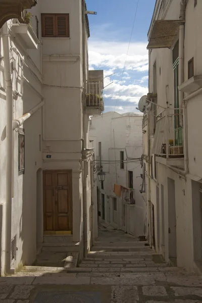 Escadas na cidade italiana velha — Fotografia de Stock