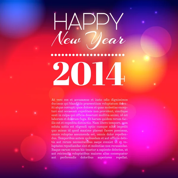 Новый 2014 год фон с местом для текста — стоковый вектор
