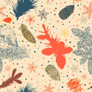 kuş ile sorunsuz kış arka plan