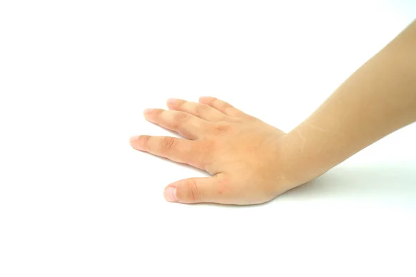 Children 's hand isolated — стоковое фото