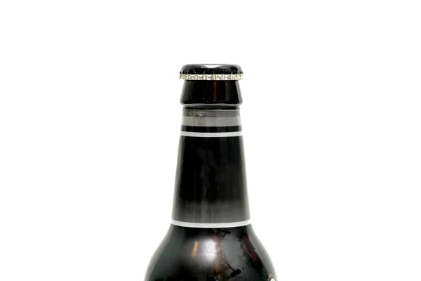Collo di bottiglia di birra con tappo — Foto Stock