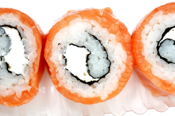 Sushi con salmón y aguacate — Foto de Stock