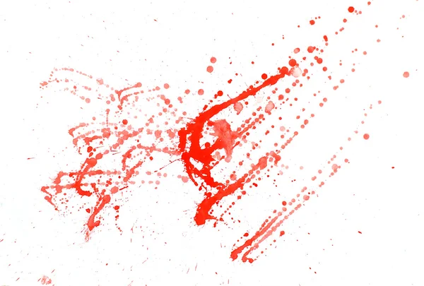 Abstrak warna cat air titik merah — Stok Foto
