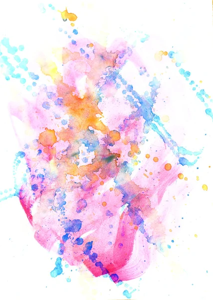 Ter plaatse aquarel abstract — Stockfoto