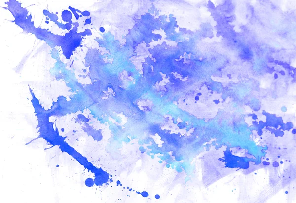 Aquarela azul abstrata — Fotografia de Stock