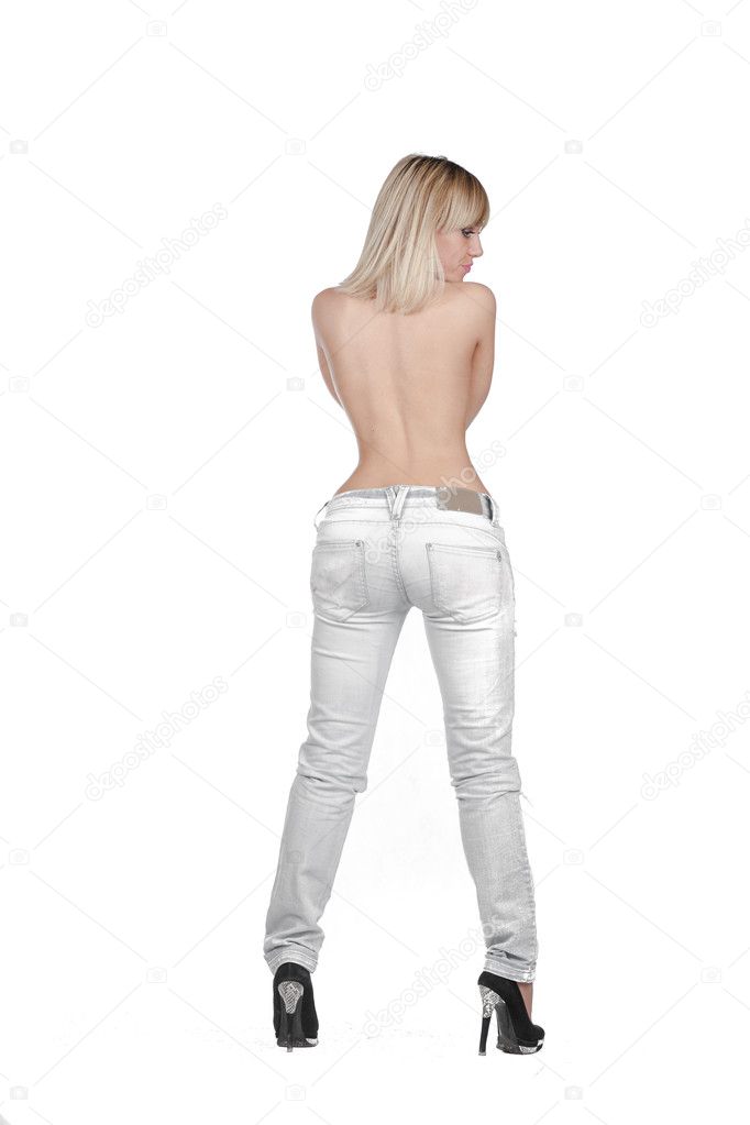 Blonde frauen von hinten