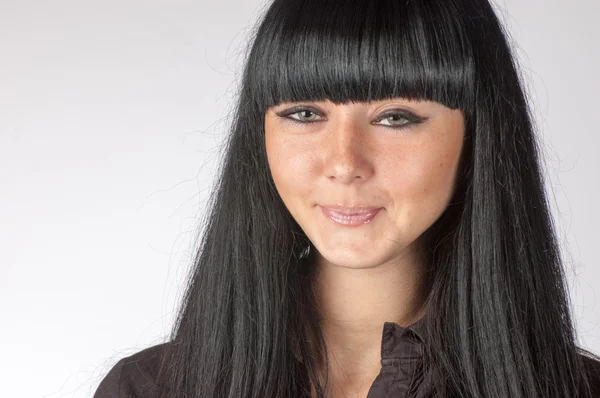 Portrait of beautiful young woman — Stock Photo, Image