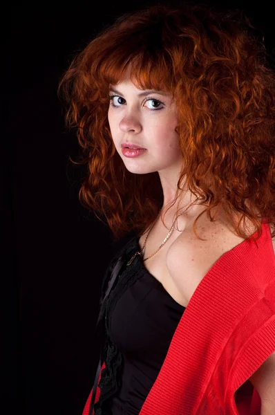 Vackra redhead — Stockfoto