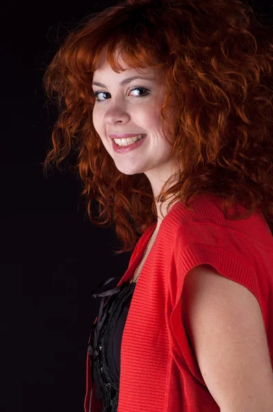 Mooie redhead — Stockfoto