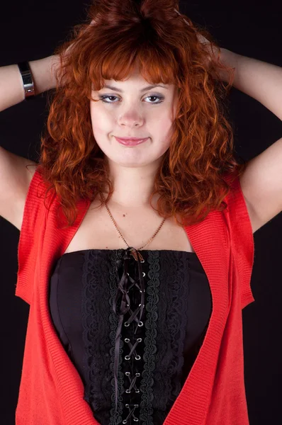 Mooie redhead — Stockfoto