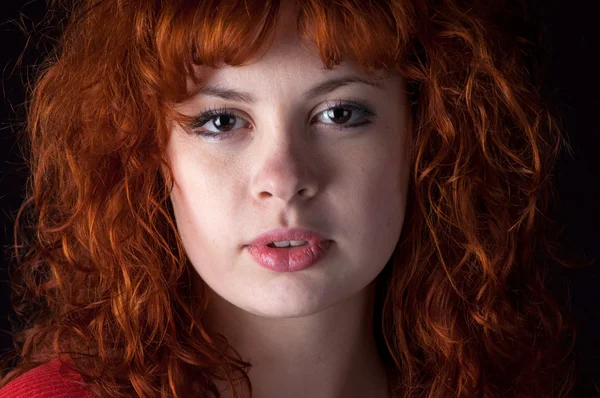 有吸引力的红头发女人 — 图库照片