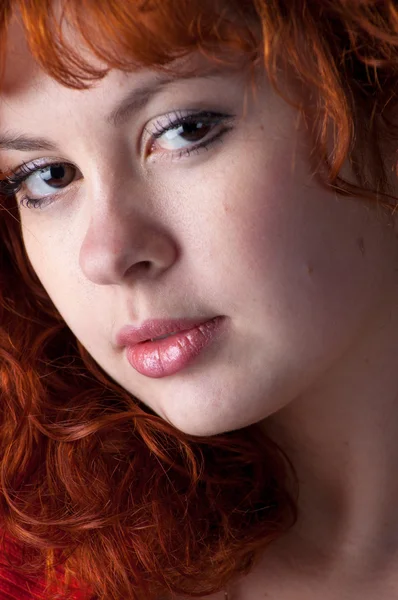 Attractive redhead woman — Stock Photo, Image