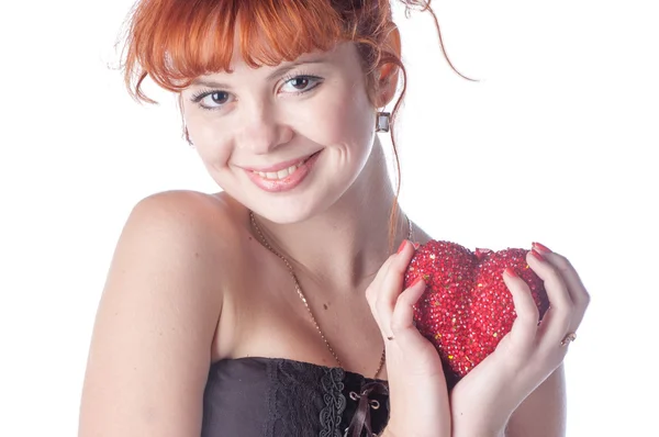 Portrait of beautiful redhead — Stock Photo, Image