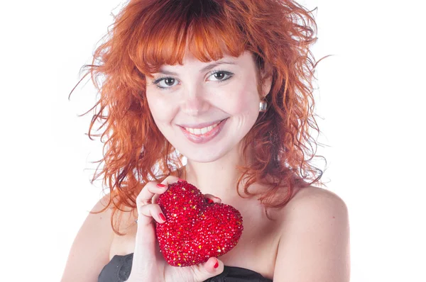 Porträtt av vackra redhead — Stockfoto