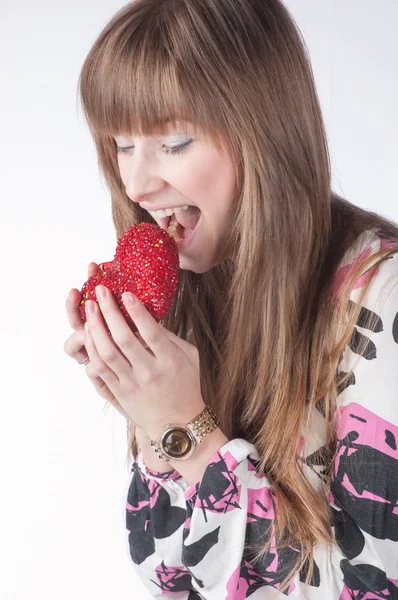 Aantrekkelijke lachende vrouw — Stockfoto