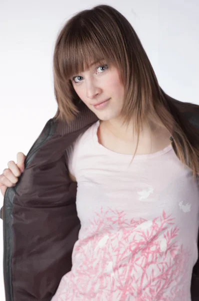 A blond model in the studio — Stock Photo, Image