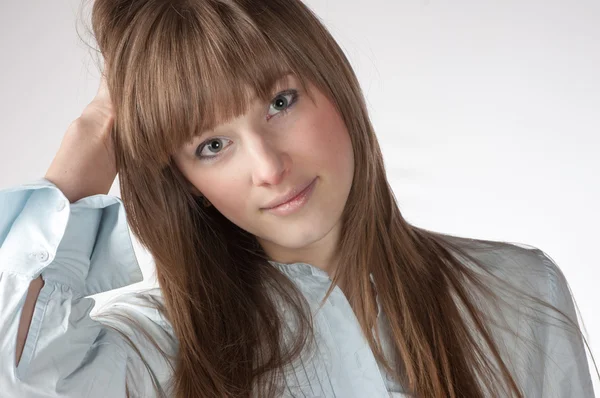 Retrato de mujer bonita joven — Foto de Stock