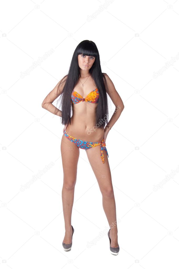 Black bikini full body shot — 9