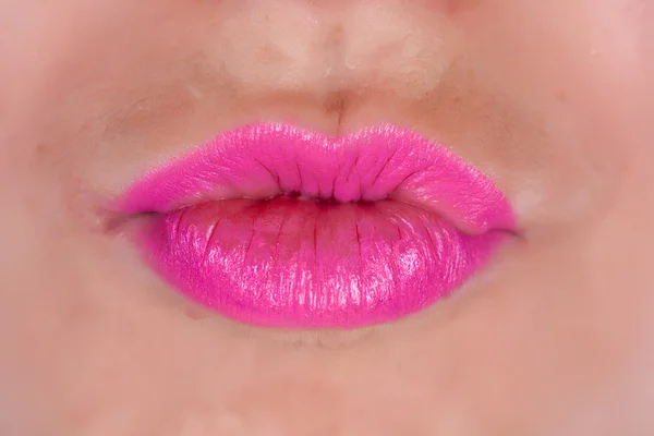 Wanita cantik bibir — Stok Foto