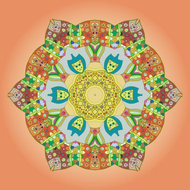 oryantal mandala motifi