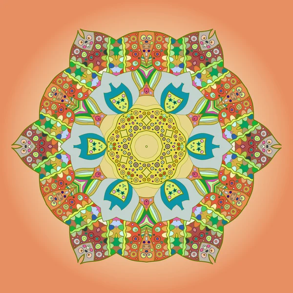 Mandala oriental motif — Image vectorielle