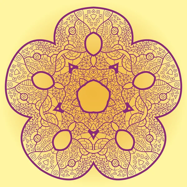 Oosterse mandala motief — Stockvector