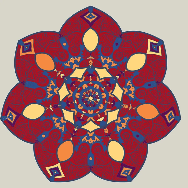 Motivo mandala oriental — Archivo Imágenes Vectoriales