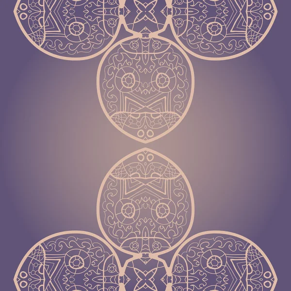 Motivo mandala oriental — Vector de stock