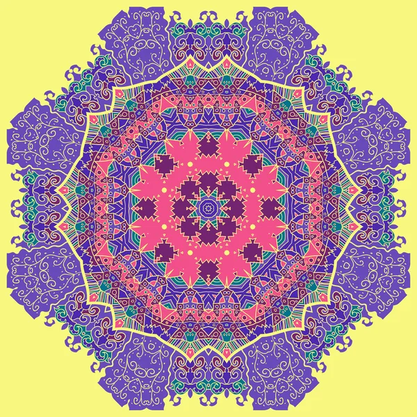 Oriental mandala motif — Stock Vector