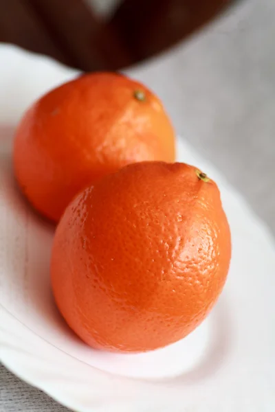 Oranges on a white background — Stock Photo, Image